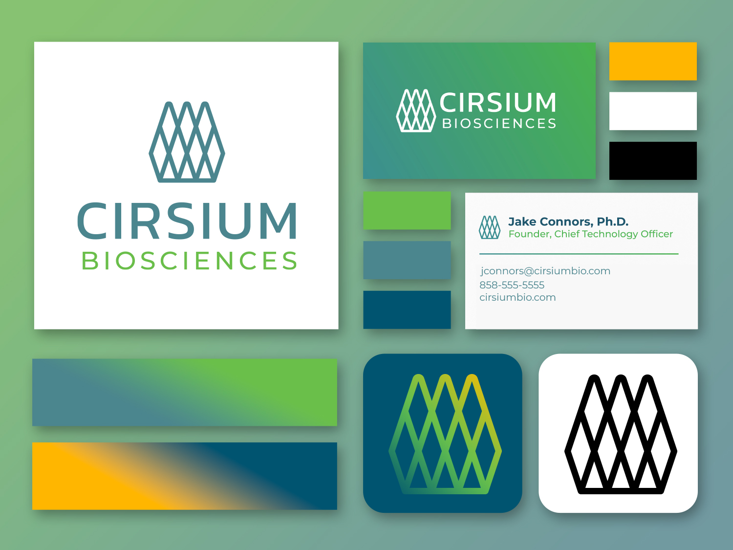 Cirsium Biosciences Brand identity in logo